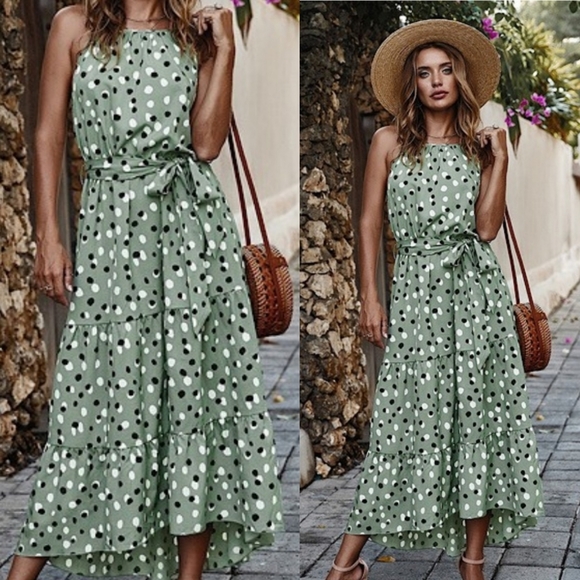 Sweetbb Dresses & Skirts - Last Mint Printed Maxi